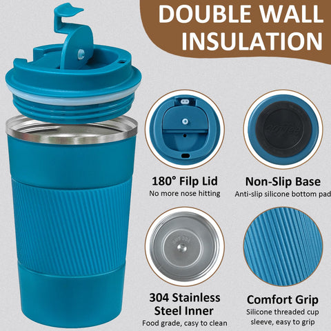 ATZNZIK lid with airtight silicone seal prevents spills during travel.