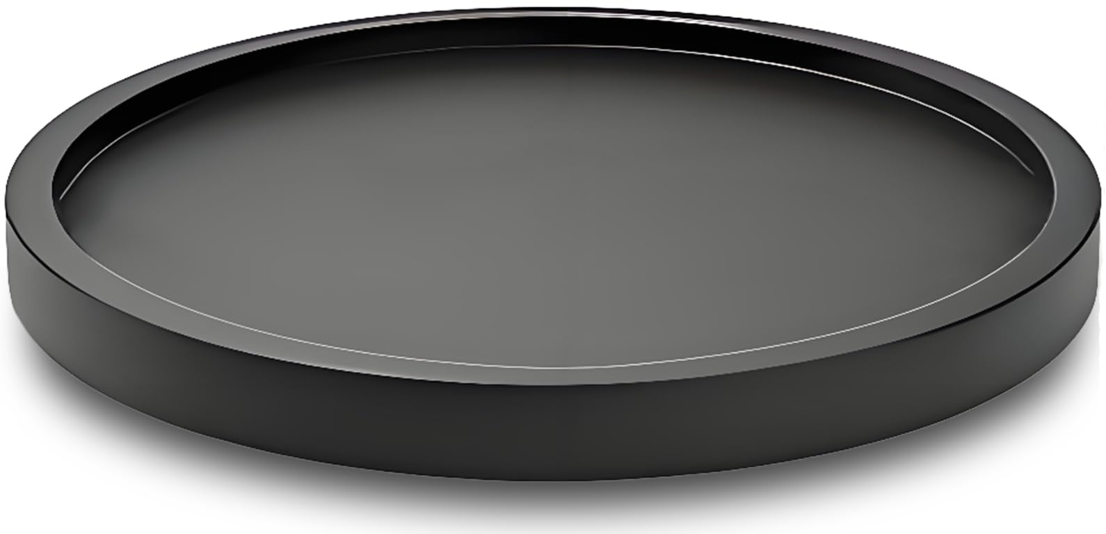 AUAM 10-inch Black Bamboo Lazy Susan detailed Guadua grain closeup showcases premium material.