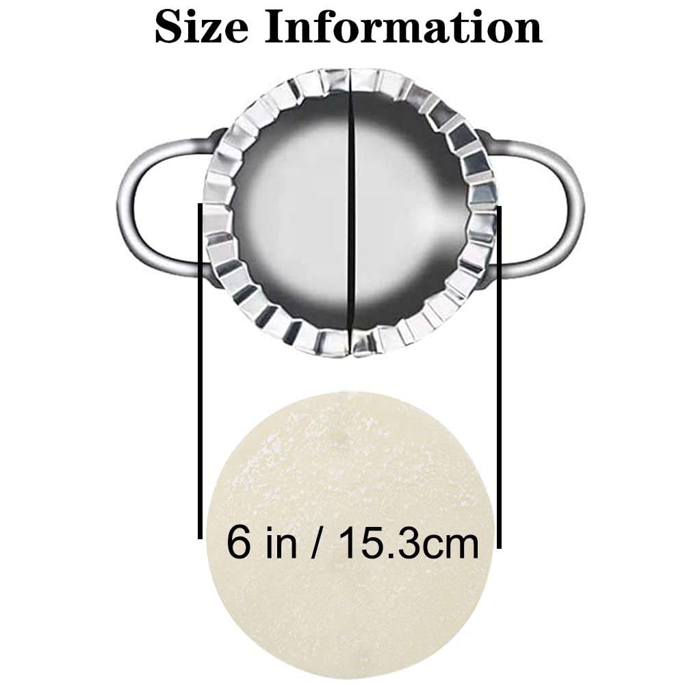 AUAM stainless steel dumpling mold 6-inch side-view shows durability.