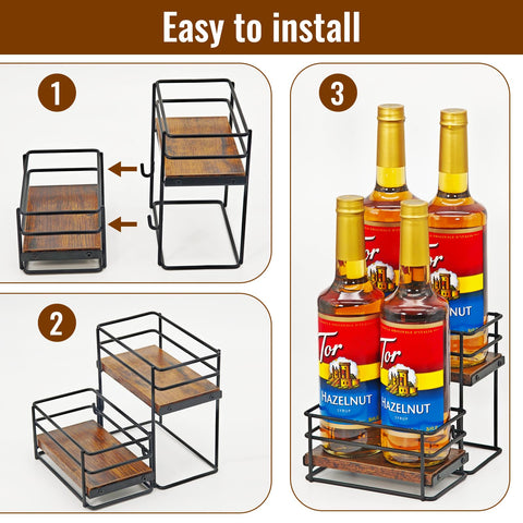 AUATRONNE installation-free-rack display shown with quick setup in seconds