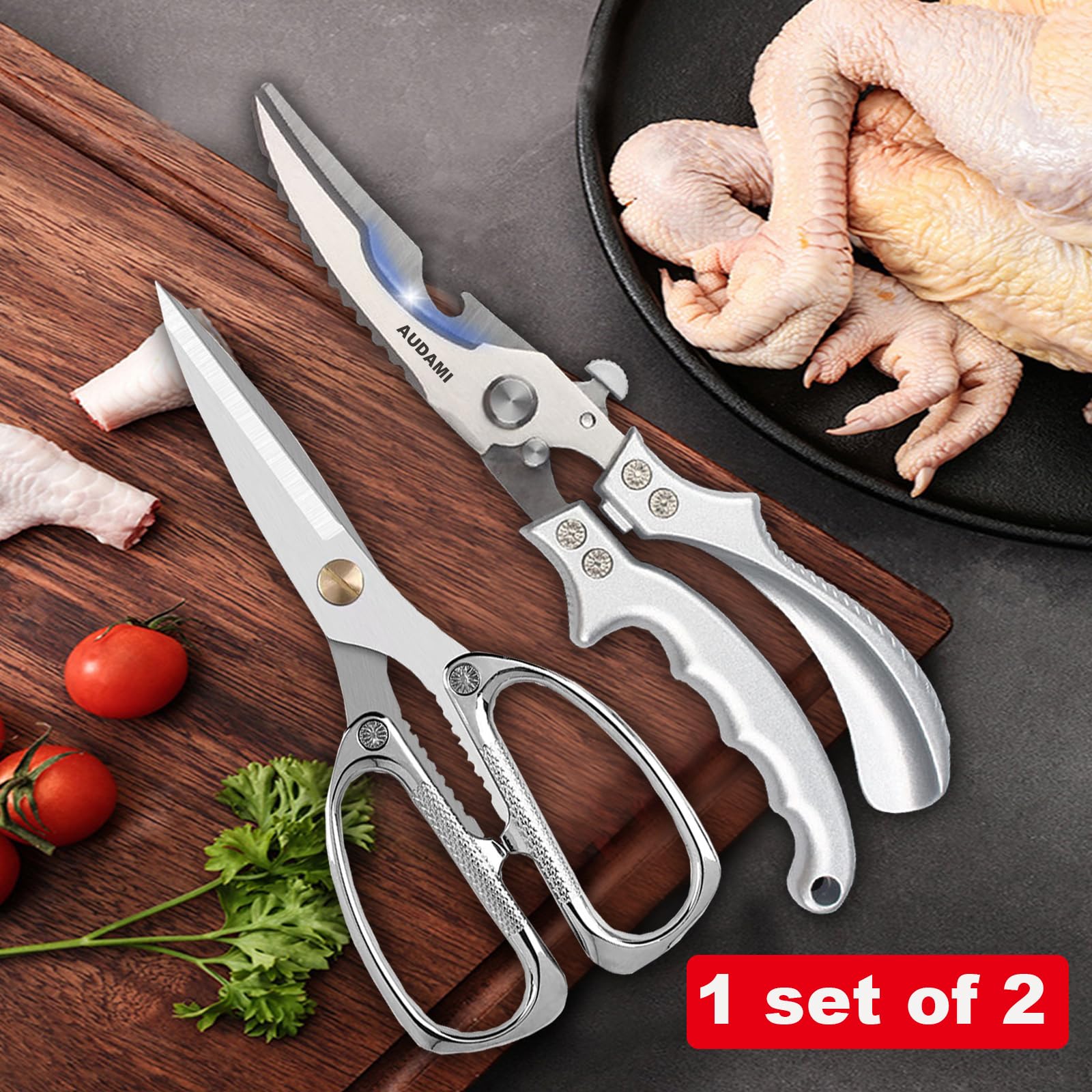 AUDAMI ergonomic, spring-loaded handles reduce fatigue for long tasks.