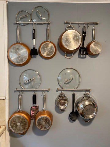 Audmore versatile rack suitable for towels and brushes beyond utensils.