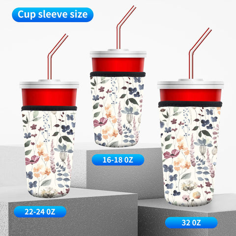 AUEKLLW sleeve fits 16oz, 22oz, and 32oz cups for versatile use.