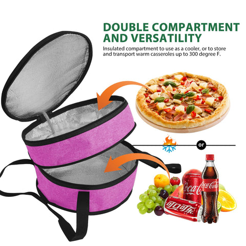 Aufind pie carrier rose red holds a cake slice securely.
