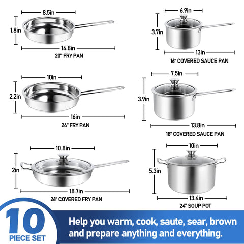 Aufranc 3-ply base with aluminum core for even heat distribution