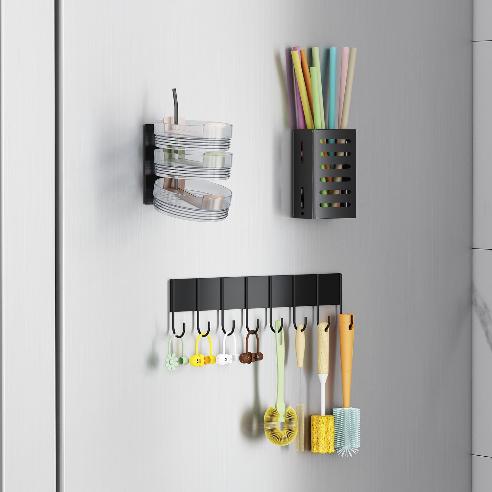 Aufworld 2-in-1 storage and drying design for upright storage and drying.