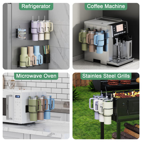 Aufworld magnetic base allows easy relocation between fridge and car surfaces.