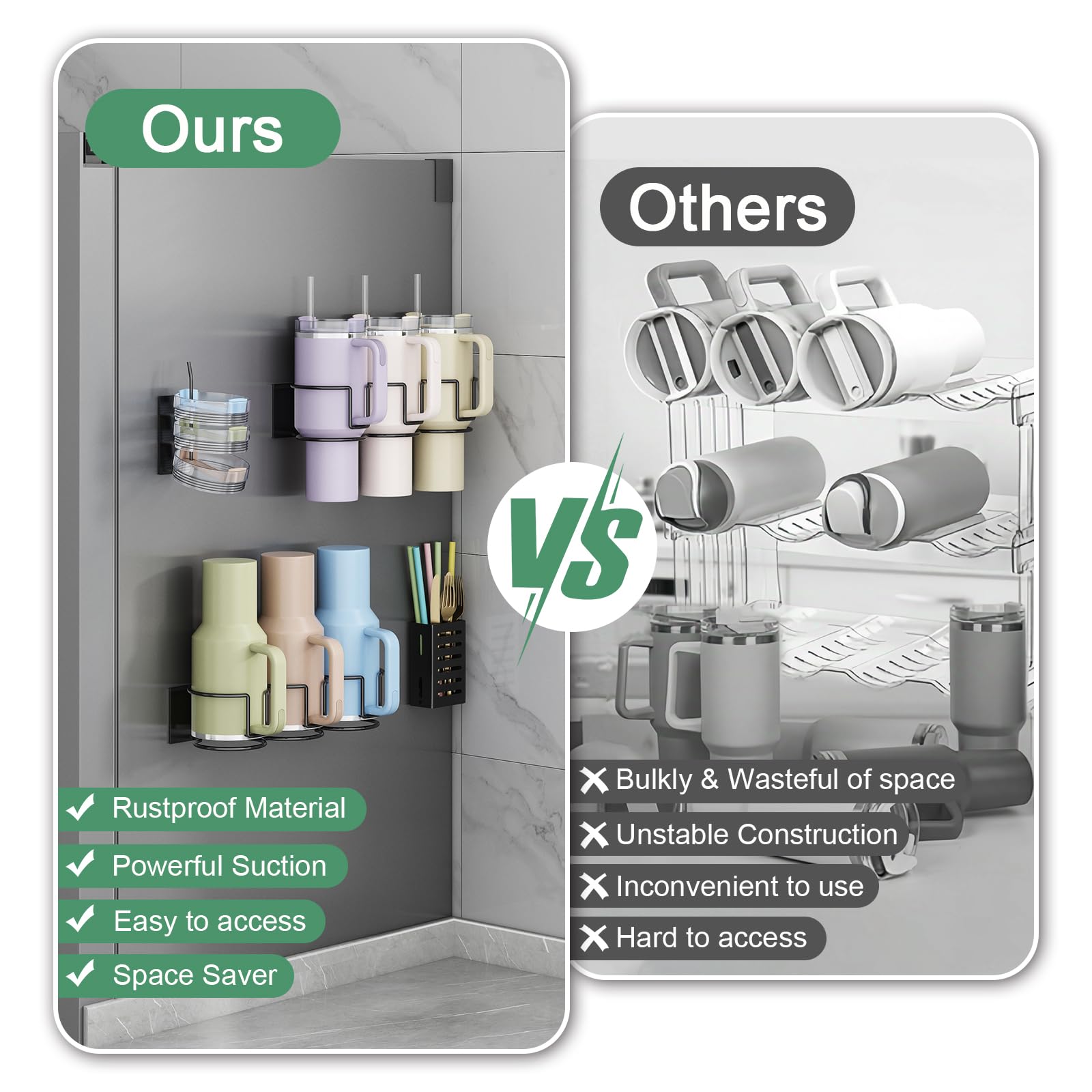 Aufworld tool-free install, secures to any magnetic surface in seconds.