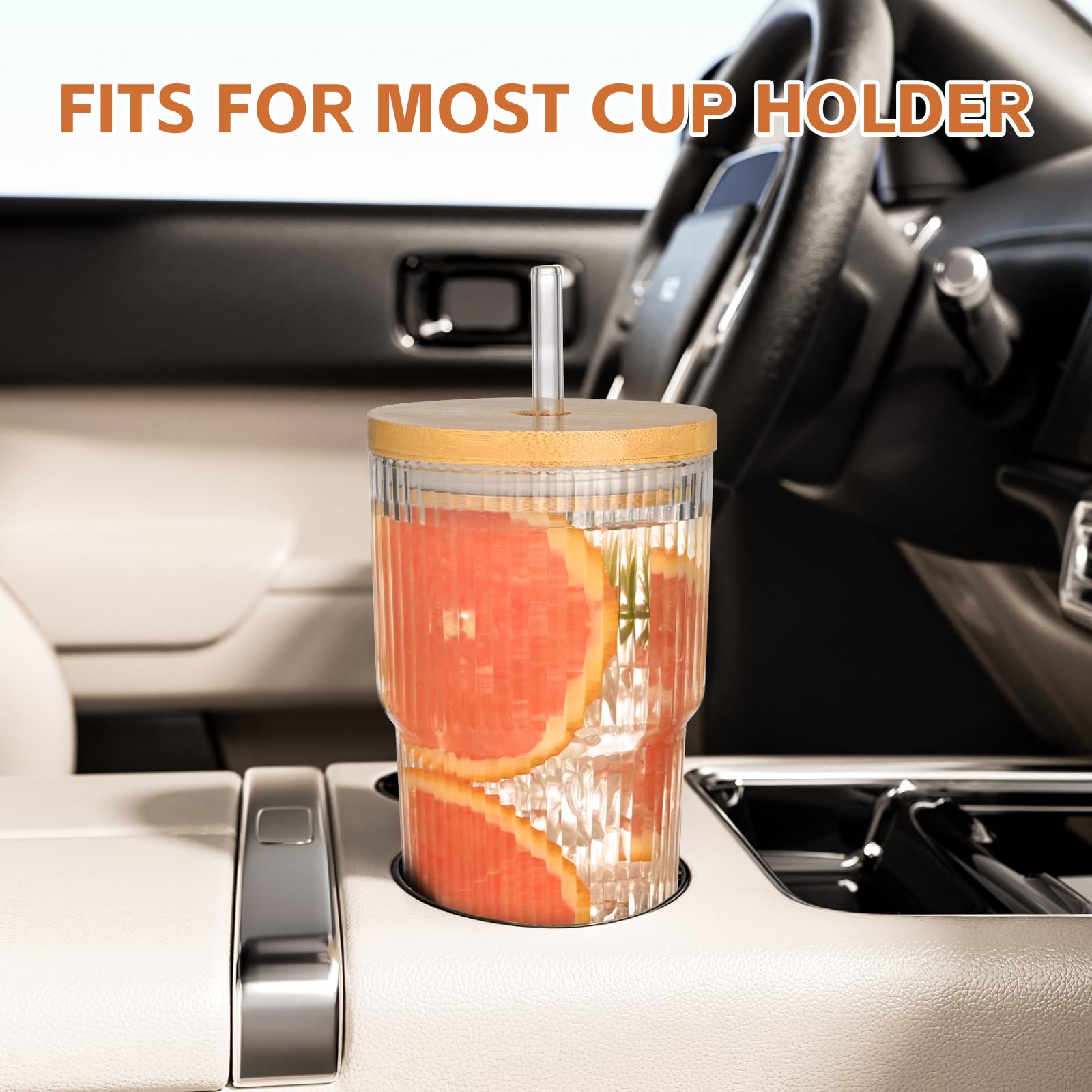 Protective packaging keeps AUFXKOO glass cups safe in transit.