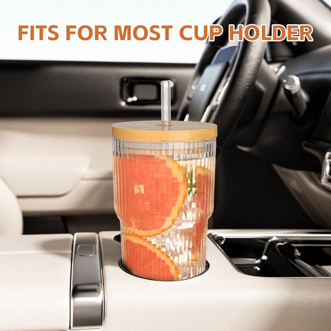 Protective packaging keeps AUFXKOO glass cups safe in transit.