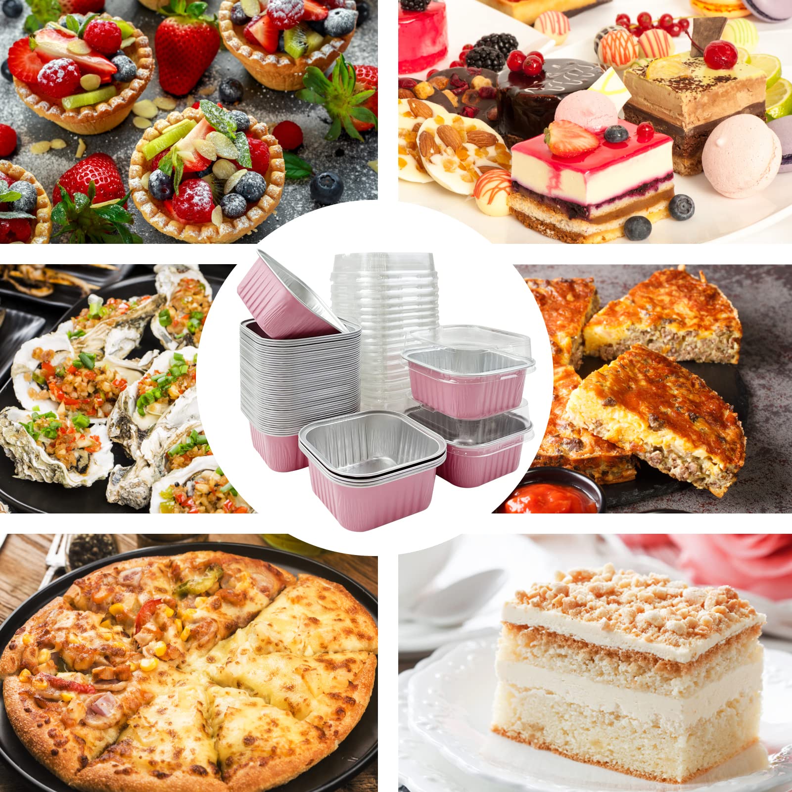 Augoog wedding, party, or picnic-friendly bakeware for mess-free servings.