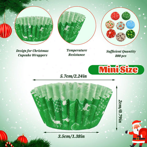 Augsun snowman design cupcake liners ideal for winter party desserts and serving.