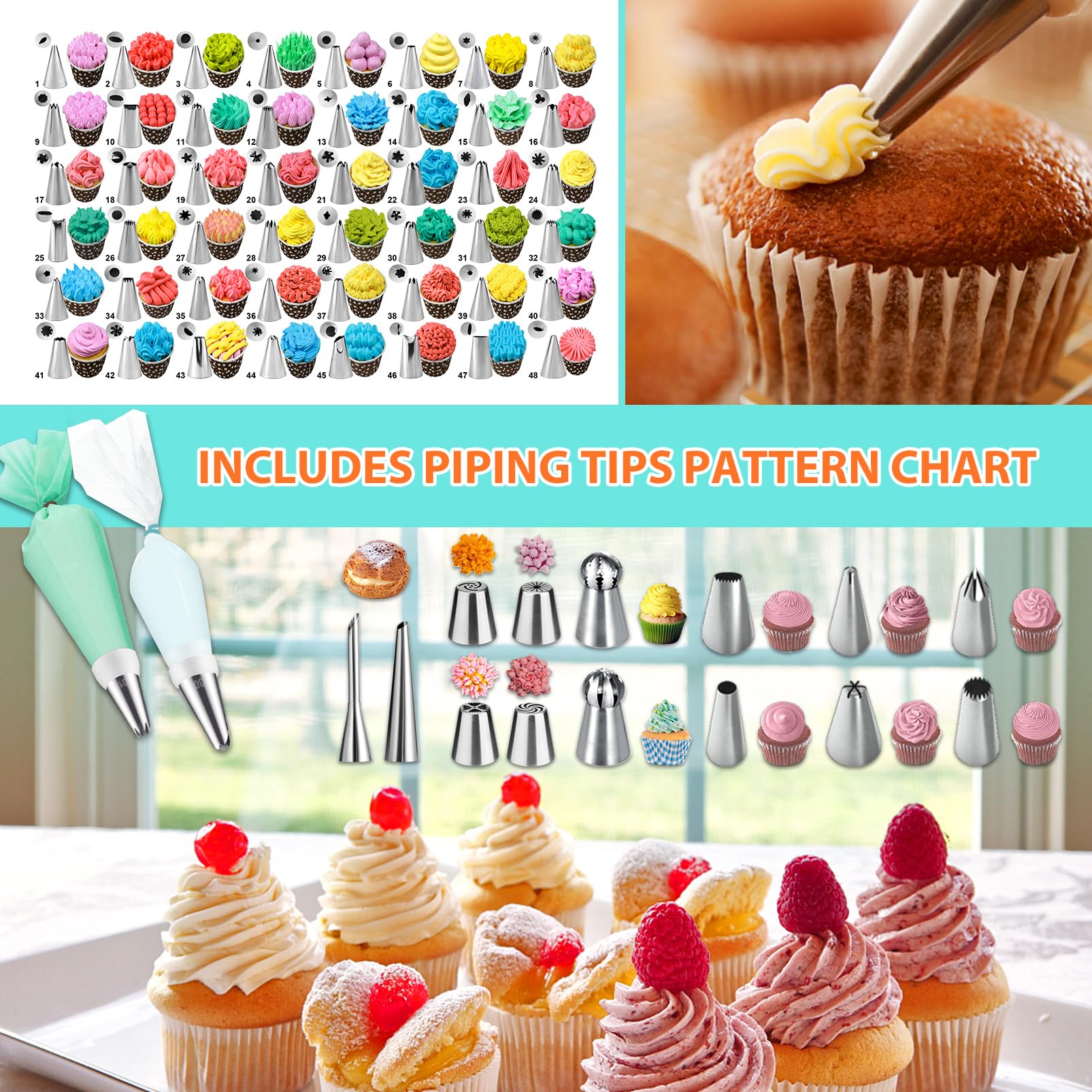 AUKOW cake carving pens and spatulas for detailed decorating and clean edges.