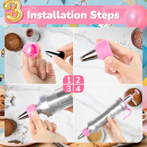 AUKOW silicone baking cups package for reusable, flexible decorating