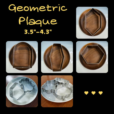 Auktosmn 10-piece plaque set provides consistent frame shapes for decorating.