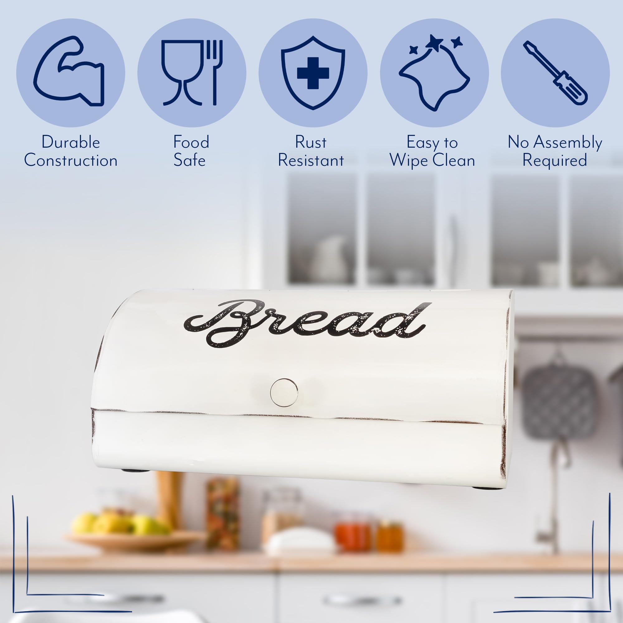 AuldHome Design open lid enables quick access to baked goods.