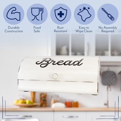 AuldHome Design open lid enables quick access to baked goods.