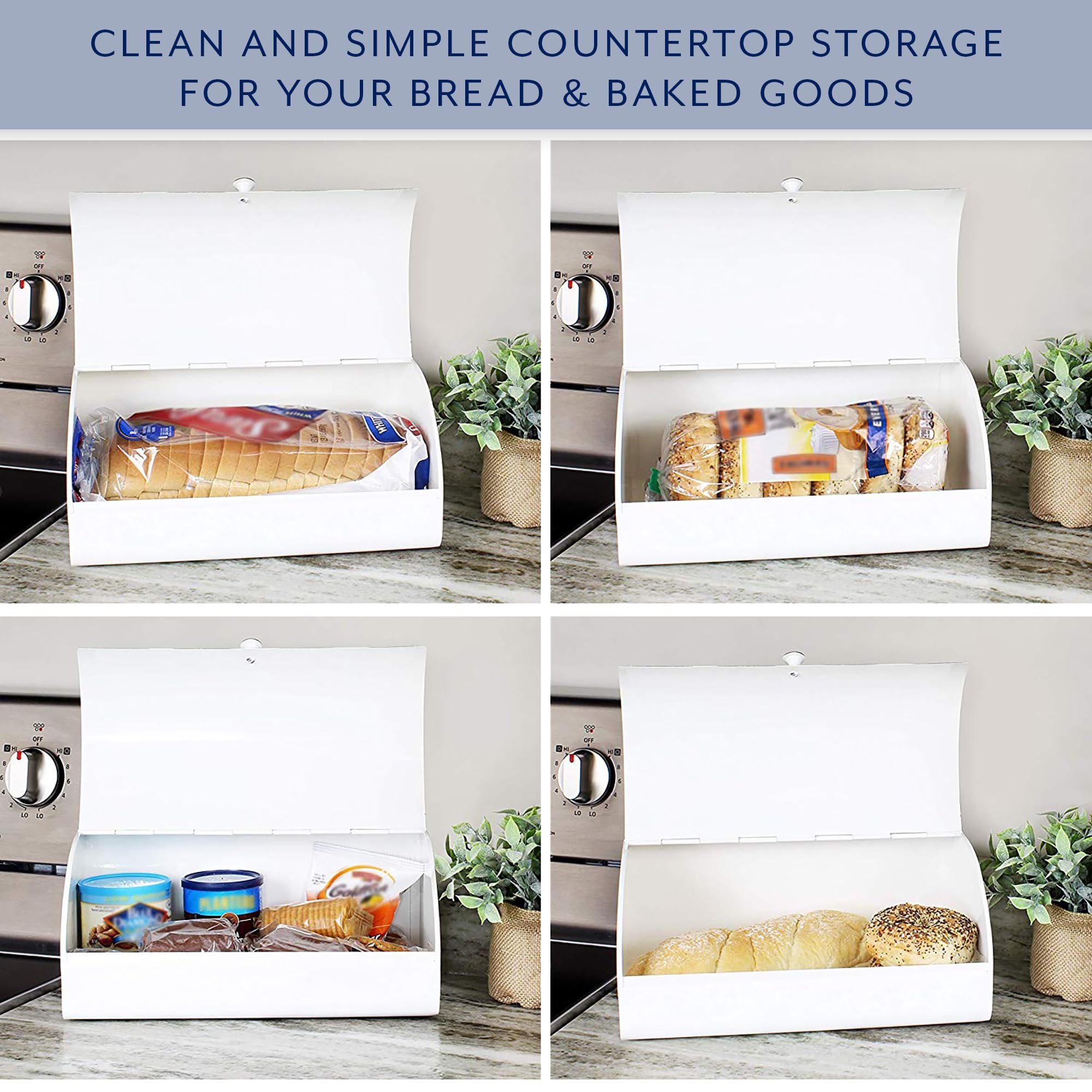 AuldHome Design countertop organization idea enhances kitchen clutter control.