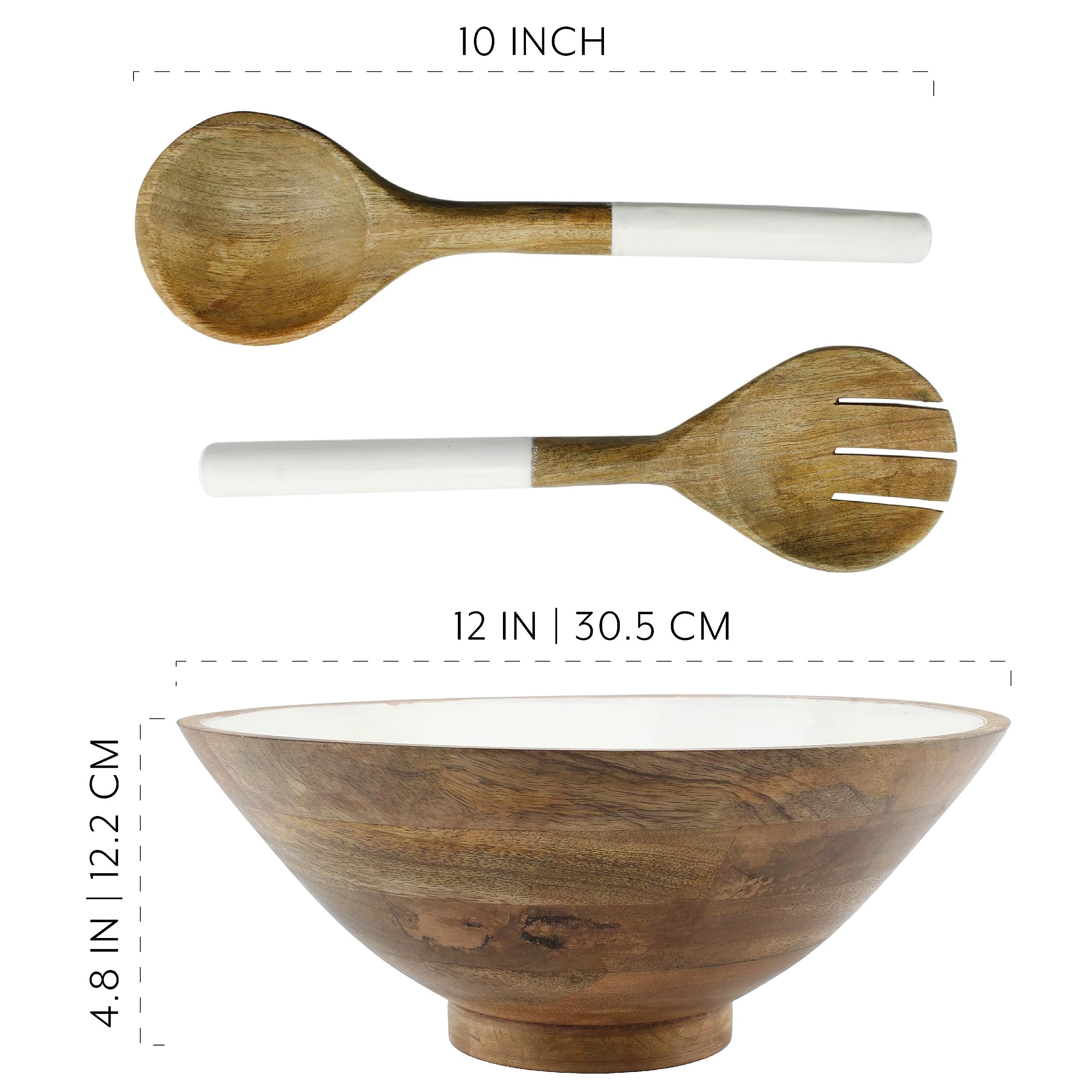 AuldHome Design mixed salad display, perfect for casual or formal dining.