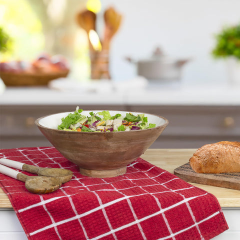 AuldHome Design multi-use serving set ideal for salads, fruit, and snacks.