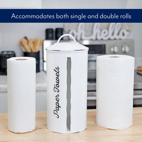 AuldHome full enclosure protects towels from dust and splashes on display.