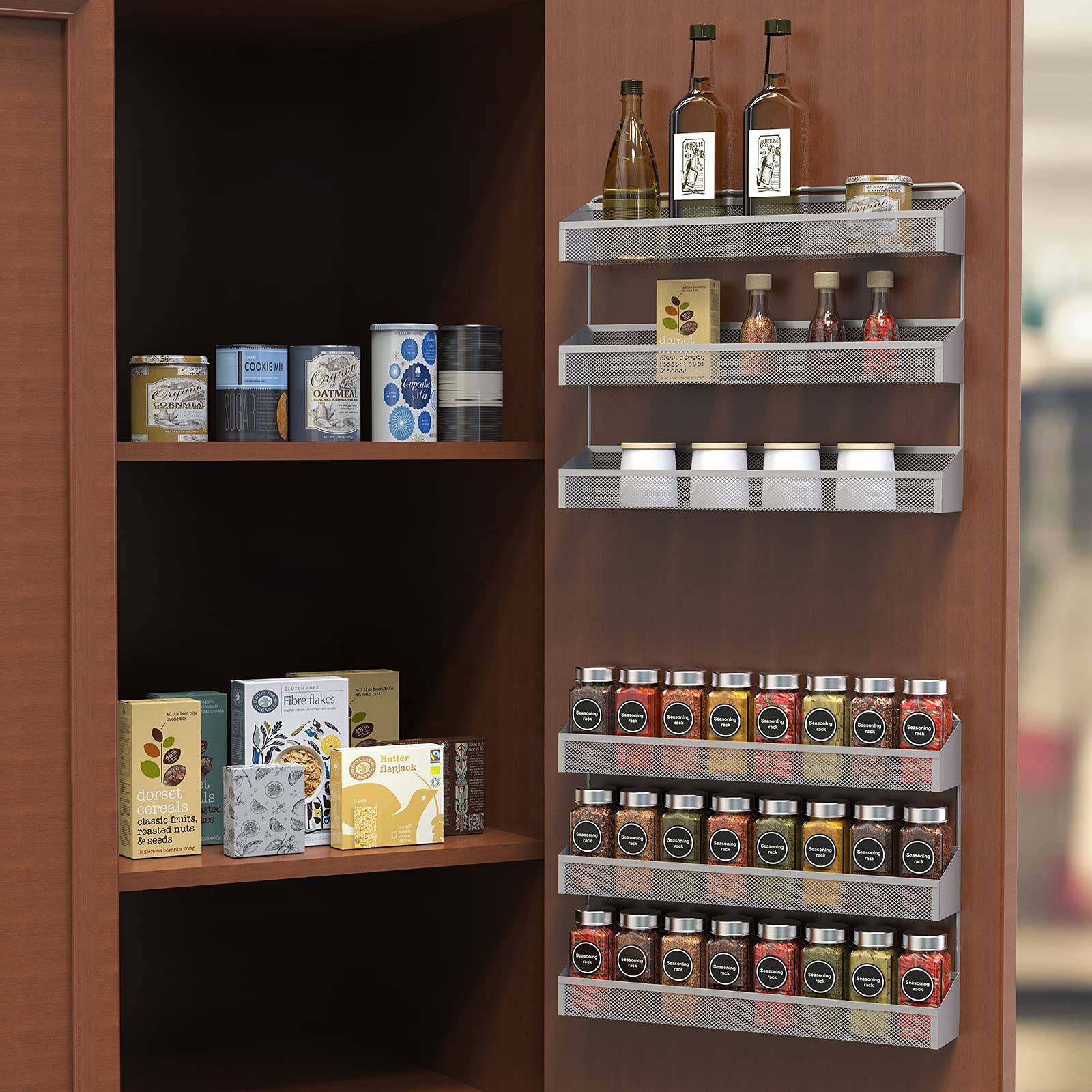 Auledio countertop or wall-mounted stand ready for jars.