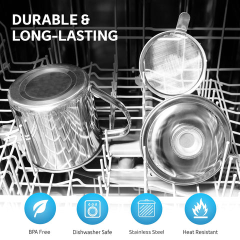 Aulett Home ergonomic handle enables safe, comfortable pouring and handling.