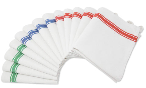 Aunti Em's Kitchen dish towels with stripe pattern for stylish decor and quick drying