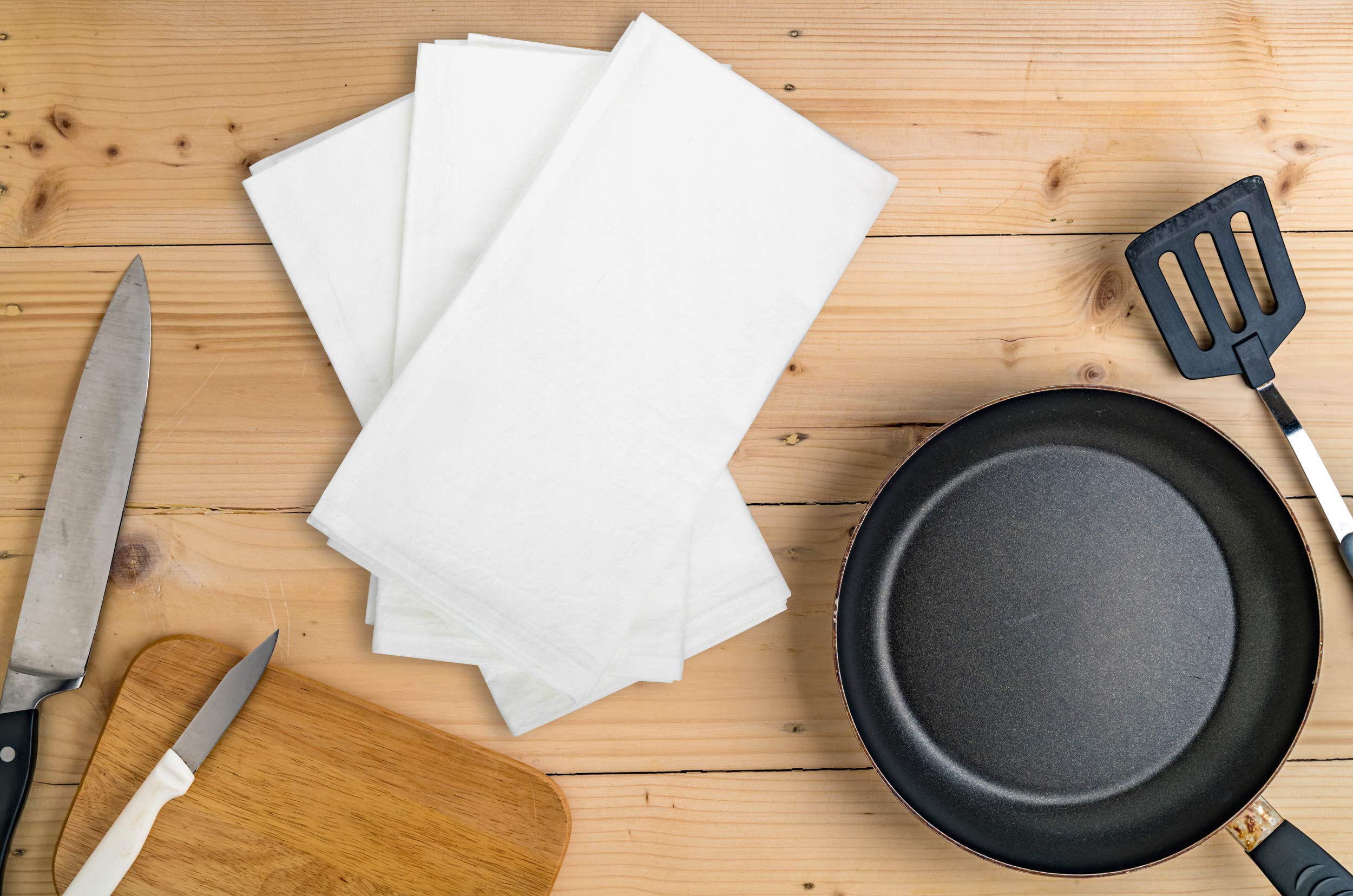 Aunti Em's Kitchen flour sack towel natural cotton supports sustainable kitchen choices