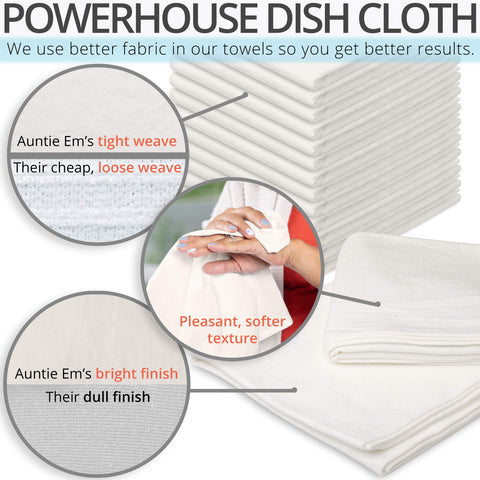 Aunti Em's Kitchen natural cotton towel ideal for absorbent kitchen use