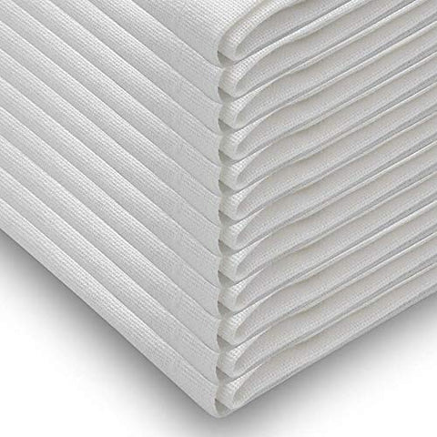 Lint-free finish of Aunti Em's Kitchen white napkins 20x20 for pristine outfits