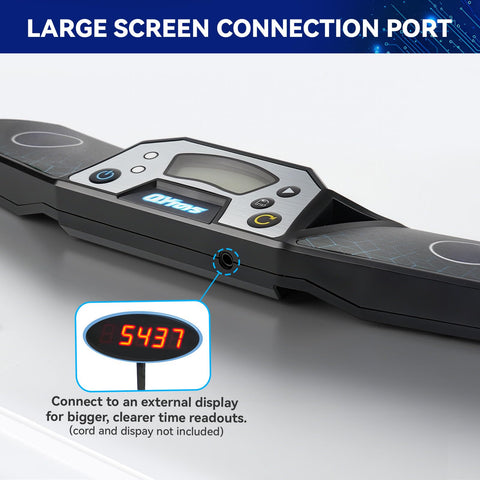 AuntyFey Speed Cube Timer back port area supports external display.