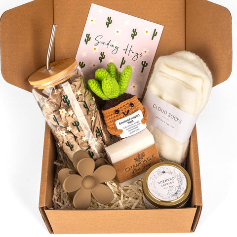 AUOVKOCA get-well giftbox with floral coffee cup for cozy moments