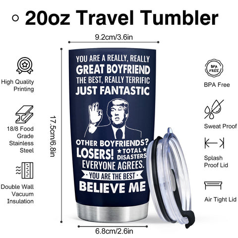 Aurahouse boyfriend tumbler gift-ready, perfect for celebrations and spontaneous treats.