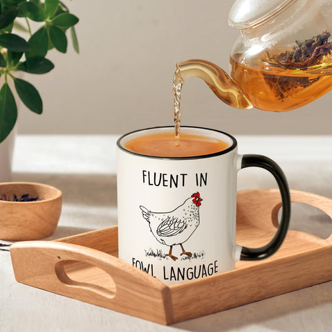 Aurahouse Chicken lovers gift mug celebrates poultry passion with humor.