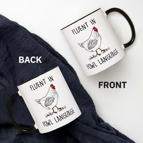 Aurahouse Cute Christmas Gift mug brightening mornings for chicken lovers.