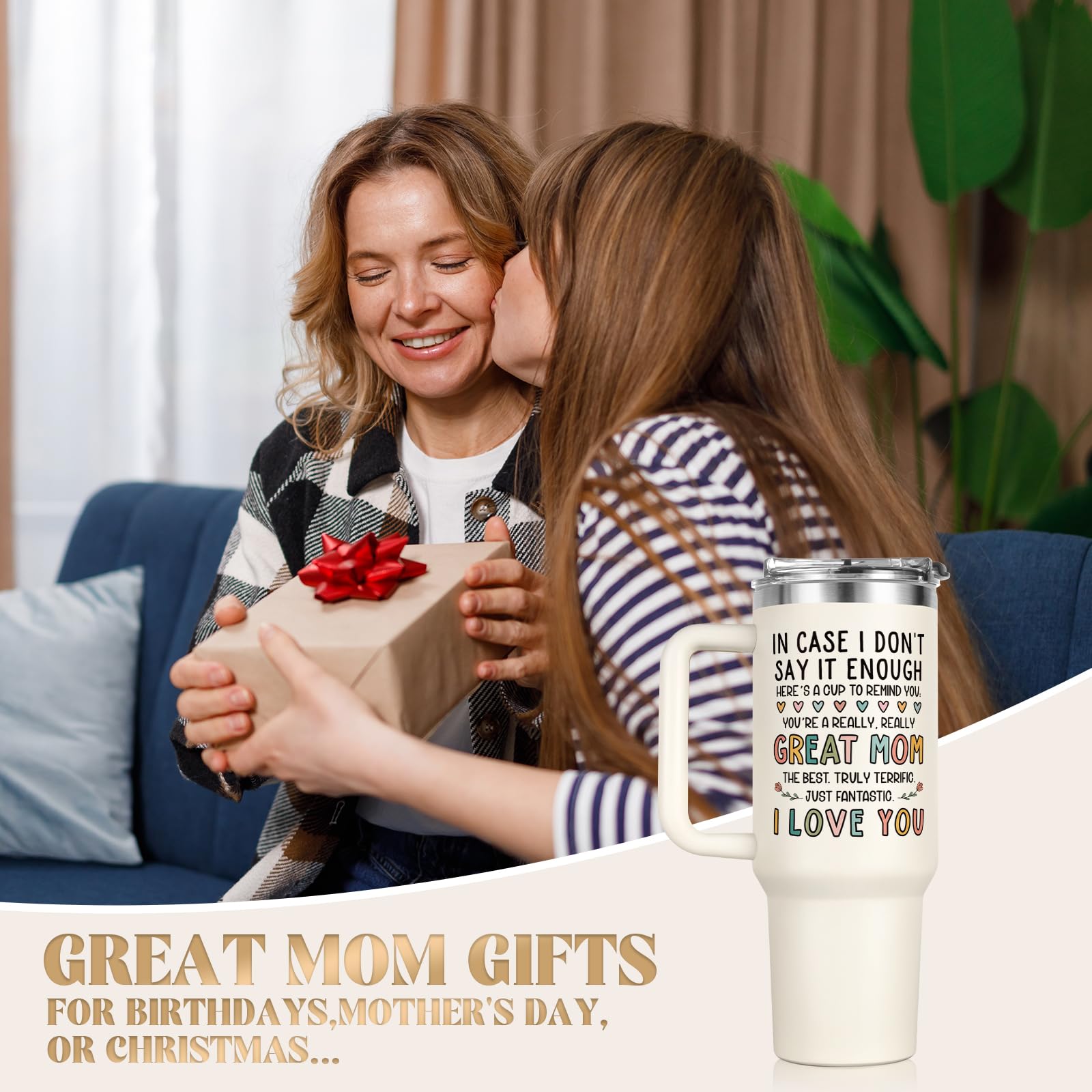 Aurahouse leakproof BPA-free lid on mom tumbler prevents spills.