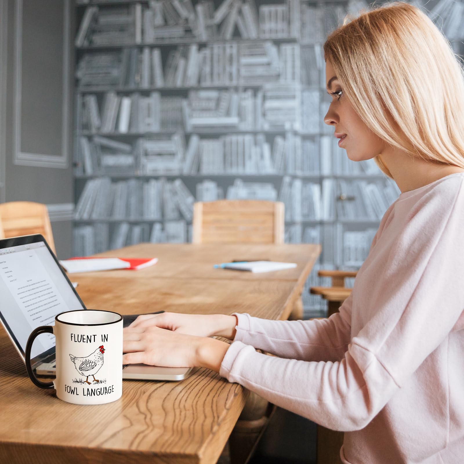 Aurahouse Office desk mug adds whimsy to desk coffee breaks.