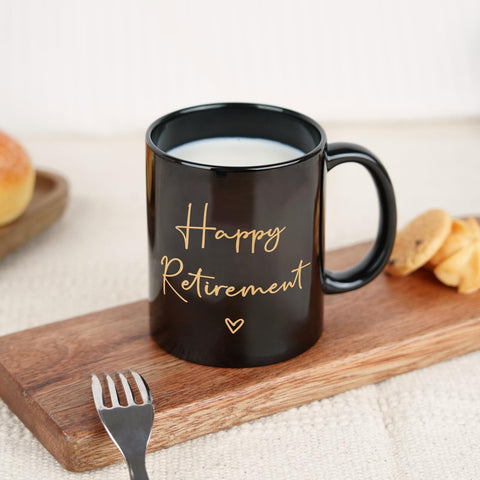 Aurahouse retirement mug microwave-safe in daily fast warming routines.
