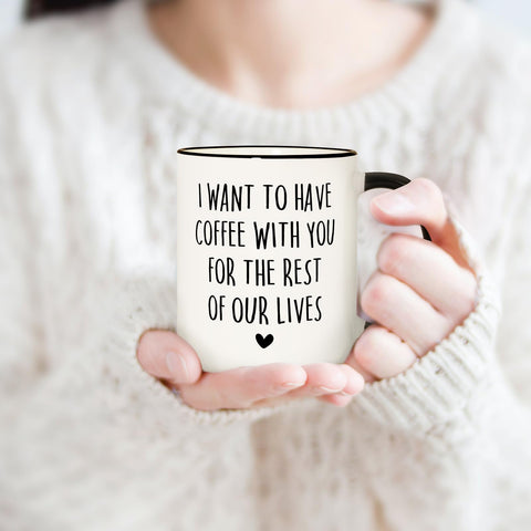 Aurahouse mug in use for coffee, tea, or hot chocolate during quiet moments.