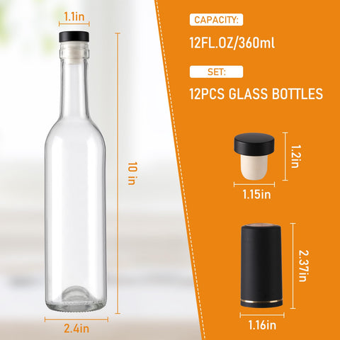 AuroTrends 12oz bottle with bonus capsule seals to keep contents protected.