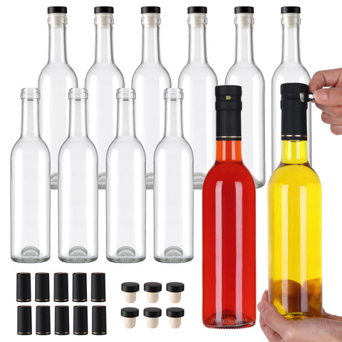 AuroTrends 12oz bottle with cork lid for secure fermentation and leak-free storage.