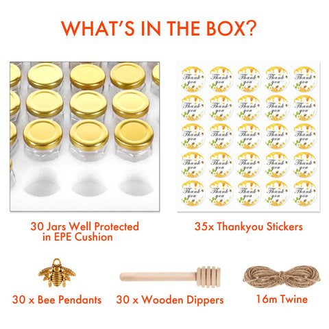 AuroTrends clear jars help identify contents in pantry.