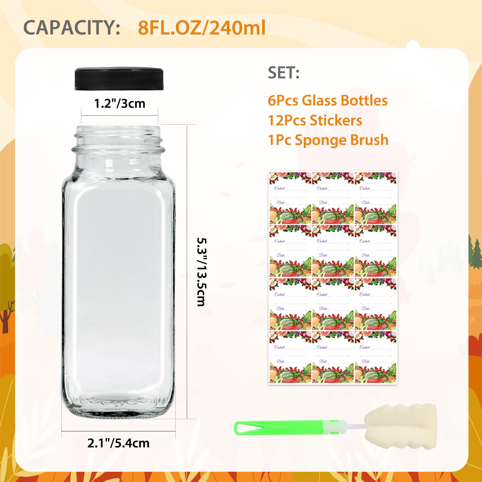 AuroTrends square-bottle design saves space on shelves and bags.