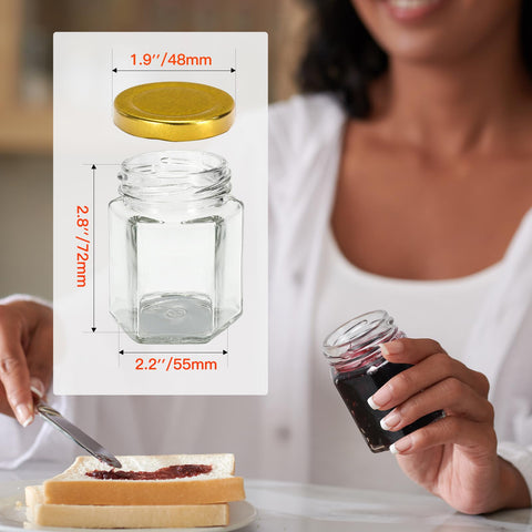AuroTrends wooden dipper with clear jar ideal for serving honey