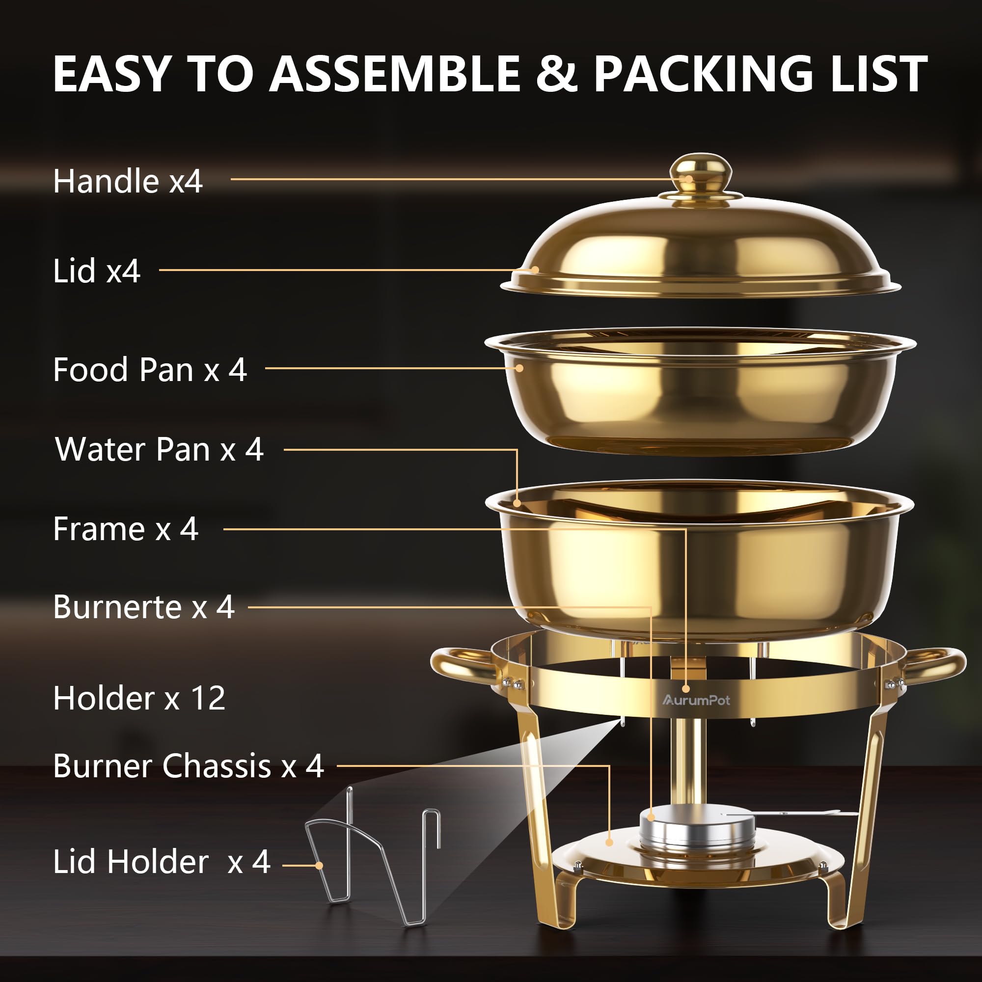AurumPot food bases and lids are dishwasher safe.