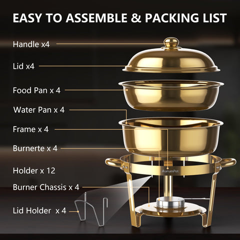 AurumPot food bases and lids are dishwasher safe.