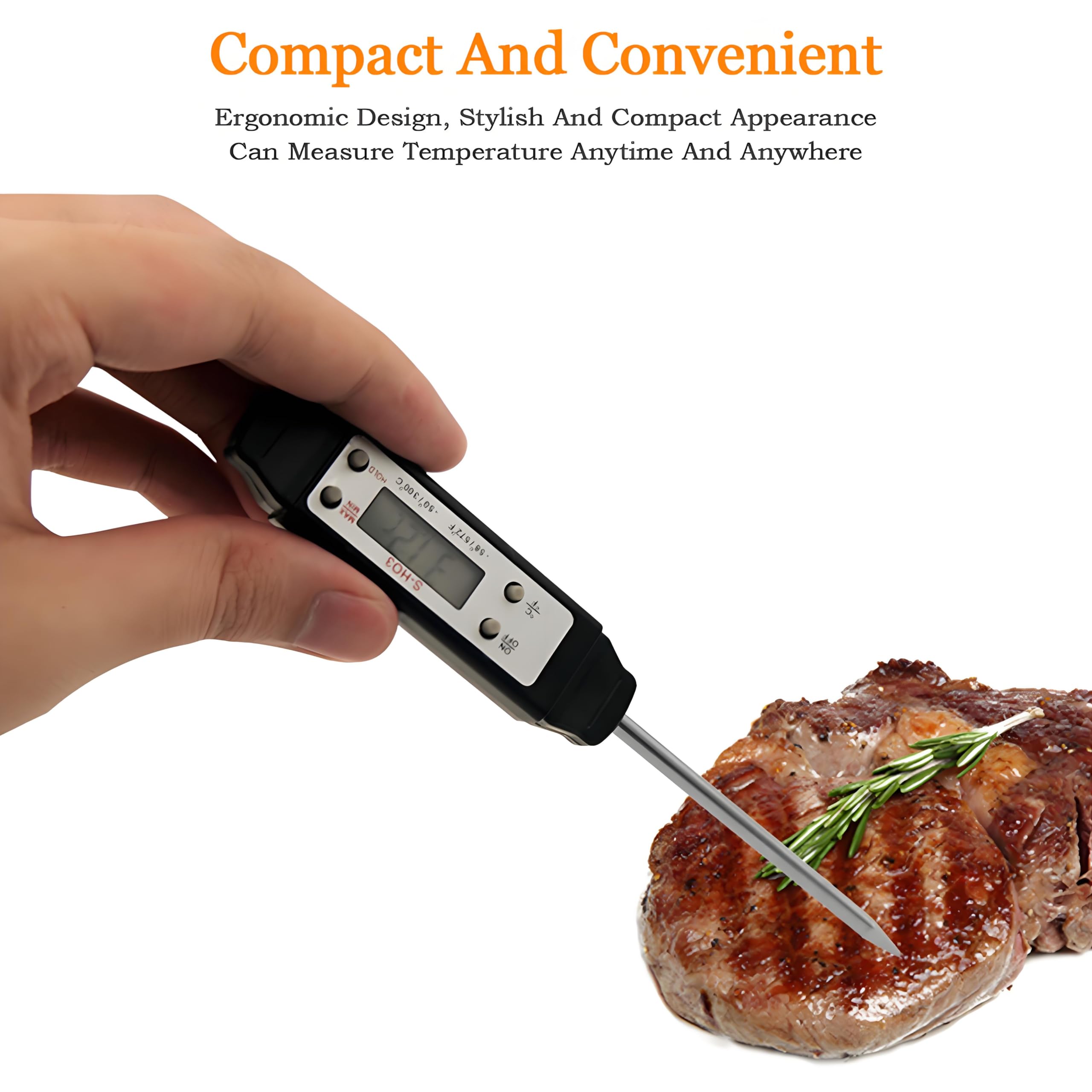 Ausenzup meat thermometer compact travel case keeps tools organized