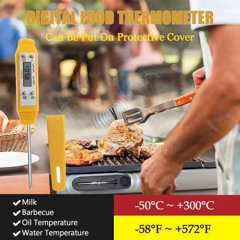 Ausenzup meat thermometer digital display shows instant temperatures for fast checks