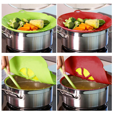 Compact and stackable AUSINCERE Spill Stopper Lid for storage
